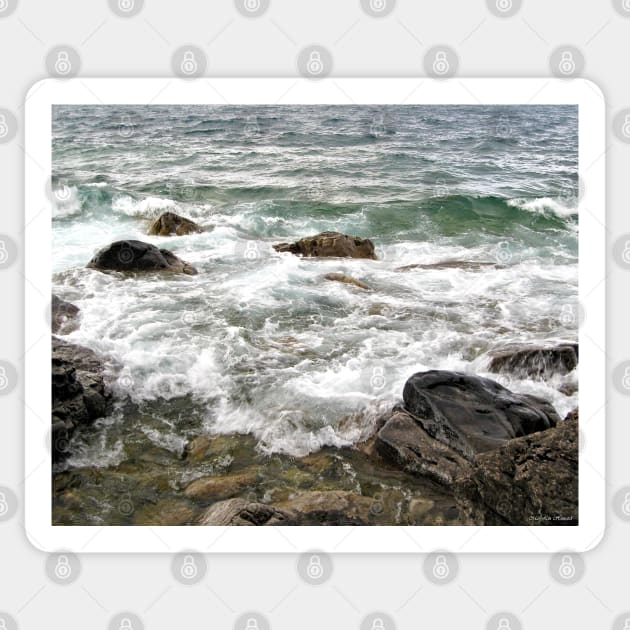 Billowing Waves - Bruce Peninsula National Park Sticker by MaryLinH